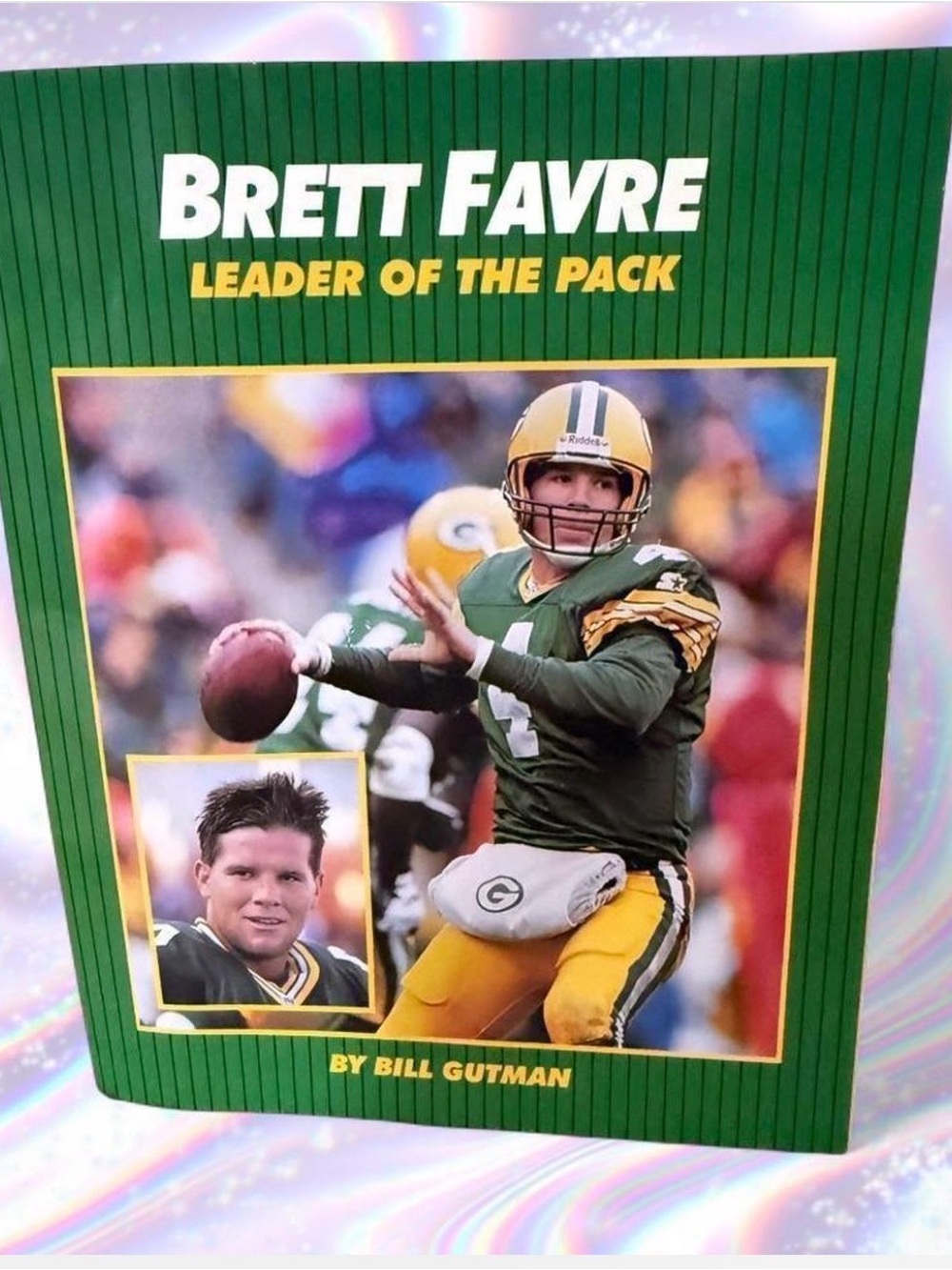 Brett Favre Leader of the Pack Book - Green/Yellow